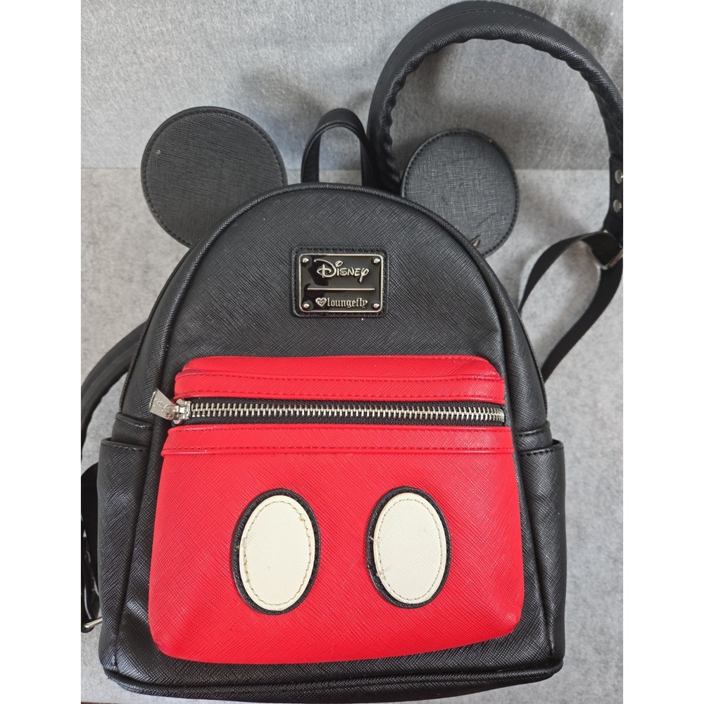 Loungefly Disney Mickey Mouse Ears Mini Backpack Classic Cosplay Red Black